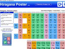 Tablet Screenshot of hiraganaposter.com